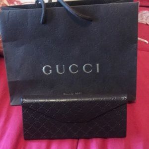 Gucci eyeglass case and bag